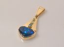 Hammered Opal Pendant